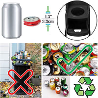 Can Crushers for Recycling 16 Oz Heavy Duty Metal Can Crusher Wall Mounted Soda & Beer Can Smasher for Recycling W Bottle Opener