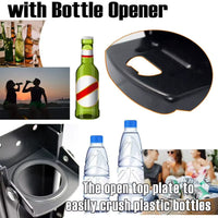 Can Crushers for Recycling 16 Oz Heavy Duty Metal Can Crusher Wall Mounted Soda & Beer Can Smasher for Recycling W Bottle Opener